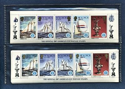 Lot of 2 Sets of 50 1987 America's Cup Stamps.  ERRORS or VARIATIONS? SC#570-74 Без бренда