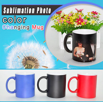11OZ Blank Heat Transfer Sublimation Mugs Magic Cup Full Color Changing Mugs QOMOLANGMA 0163000215105 - фотография #3