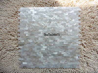  11PCS shell mosaic mother of pearl tile kitchen bathroom wall groutless brick Unbranded Does Not Apply - фотография #3