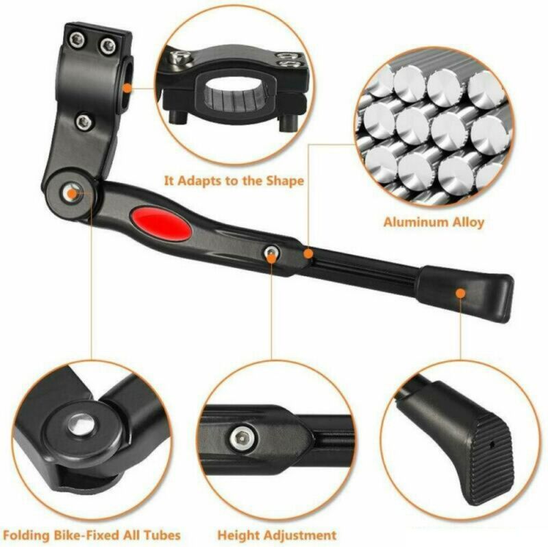 Adjustable Aluminium Alloy Bike Bicycle Kickstand Side Fit For 22~27 inch Unbranded Does Not Apply - фотография #6