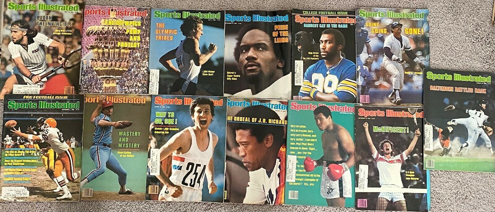 Sports Illustrated July - Sept 1980 LOT 15 Vintage Issues (sold as LOT or solo) Без бренда