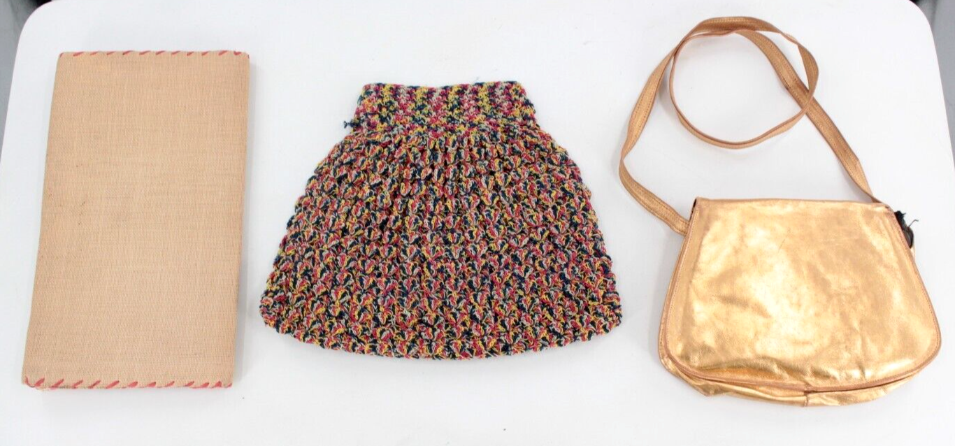 Vtg Women's Purse Lot Of 18 Hand Bags 30s To 50s Era 1930s 1950s Purses Unbranded - фотография #3