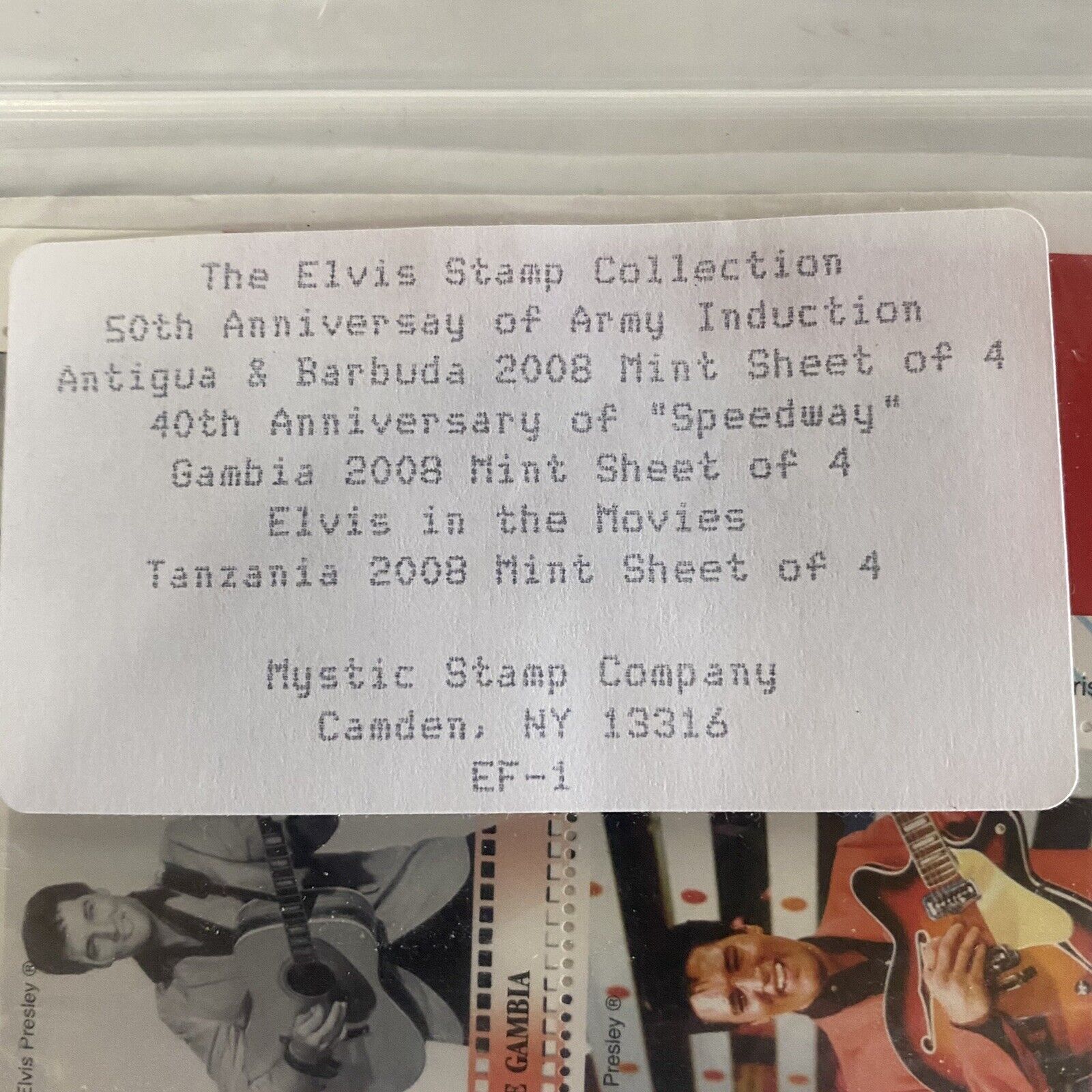 Lot of 3 Elvis Presley Stamps Collection Mystic Stamp (A) Без бренда - фотография #6