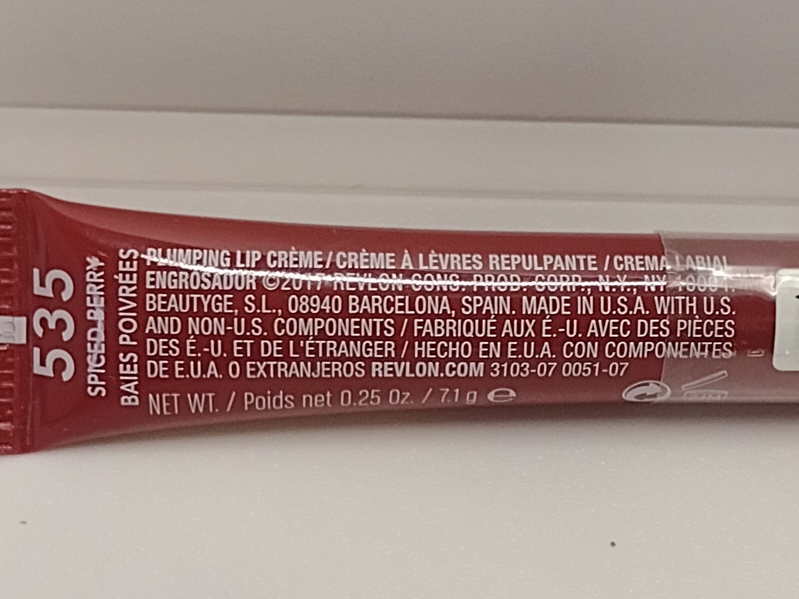Revlon Kiss Plumping Lip Creme Spiced Berry #535 4 PACKS Revlon Spiced Berry #535 - фотография #2