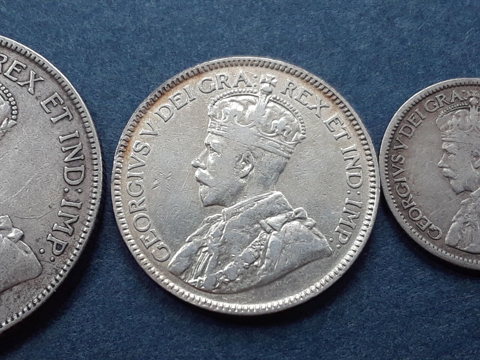 Canada 1919 coin set George V  50c, 25c, 10c, 5c, 1c Без бренда - фотография #11