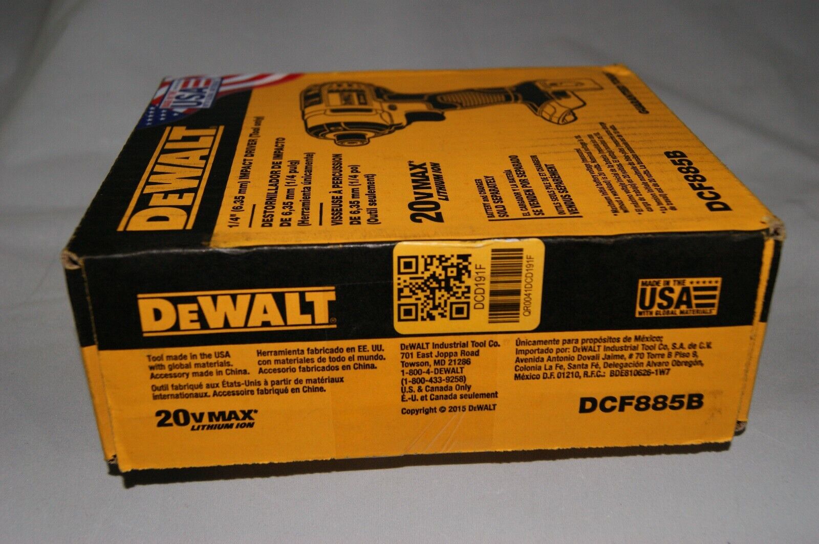 DEWALT 20-Volt MAX Lithium-Ion Cordless 1/4 in. Impact Driver Tool-Only DCF885B DEWALT DCF885B - фотография #5