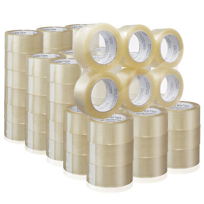 72 Rolls Carton Sealing Clear Packing Tape Box Shipping- 1.8 mil 2" x 110 Yards Sure-Max Does Not Apply - фотография #2