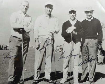 REPRINT - JACK NICKLAUS - PALMER - PLAYER - SNEAD Signed 8 x 10 Photo Poster Без бренда