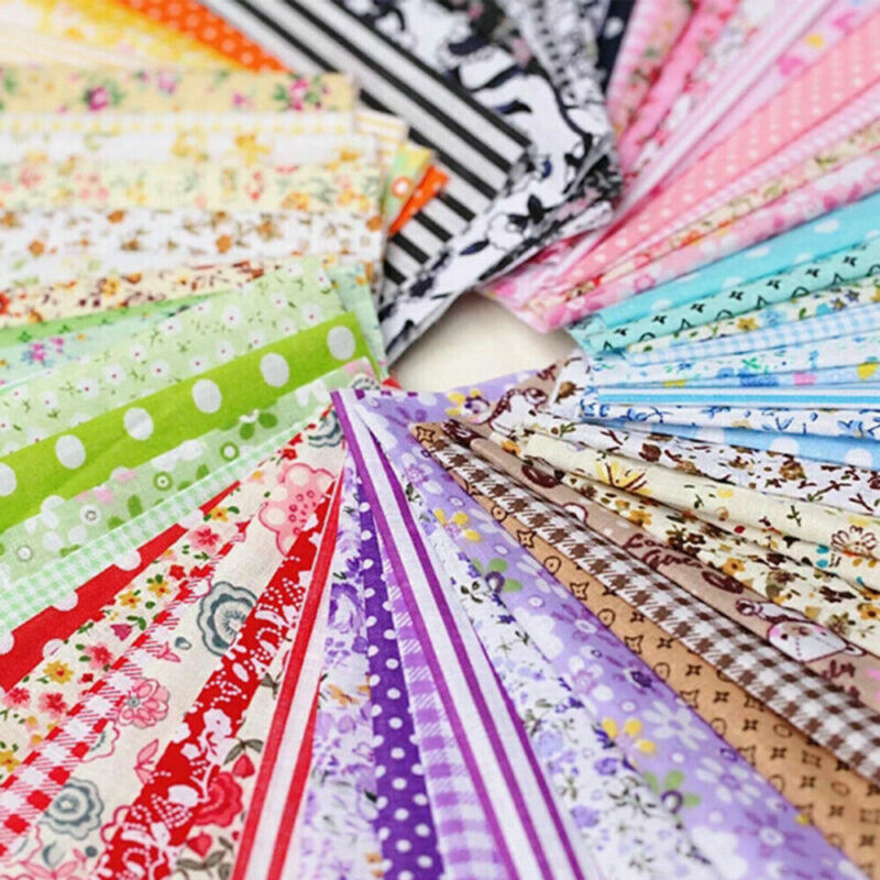 100Pcs 100% Cotton Assorted Quarters Bundle Quilt Quilting Fabric Sewing DIY USA Unbranded - фотография #4