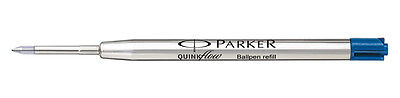 5 X Parker Quink Flow Ball Point Pen BP Refill Refills Blue Ink Fine Nib New PARKER - фотография #4