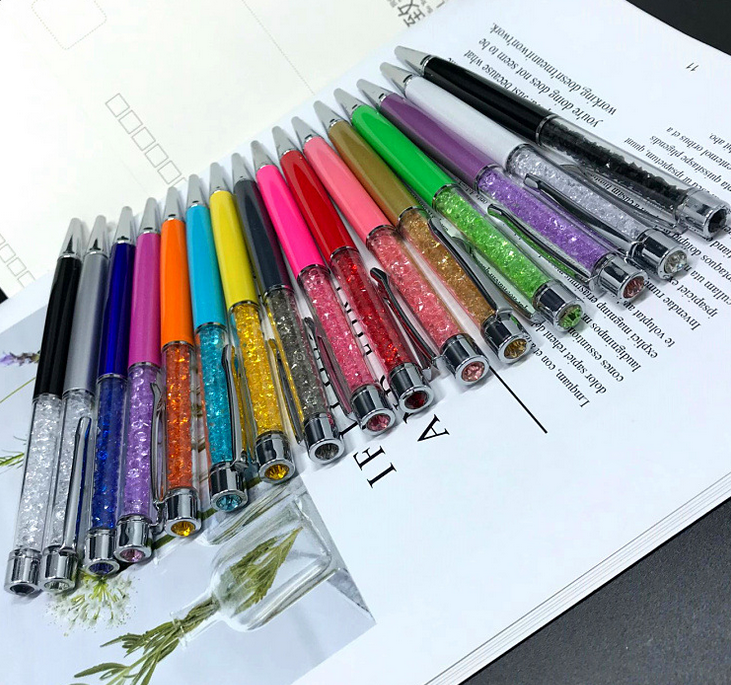 12x Bling Cute Crystals Diamond Ballpoint Pens Office School Supply Stationery Aimilcall - фотография #10
