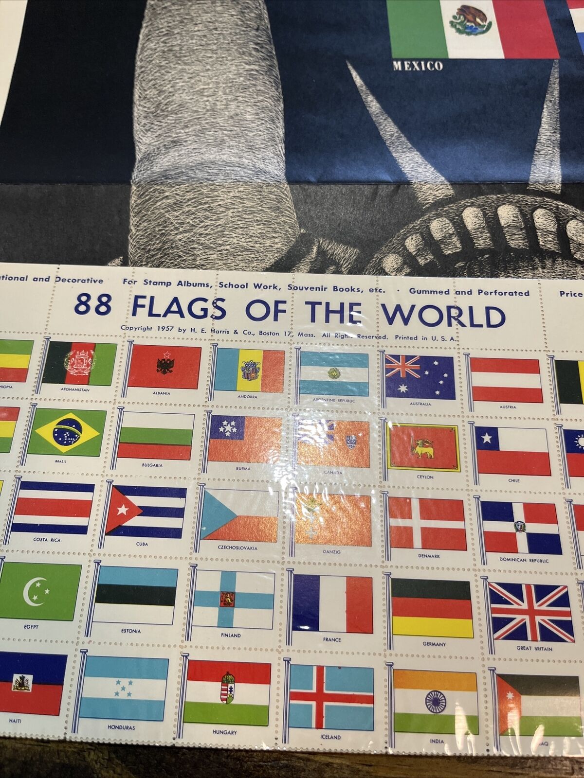 Original 1942 World War II Poster "THE UNITED NATIONS FIGHT FOR FREEDOM" Без бренда - фотография #3