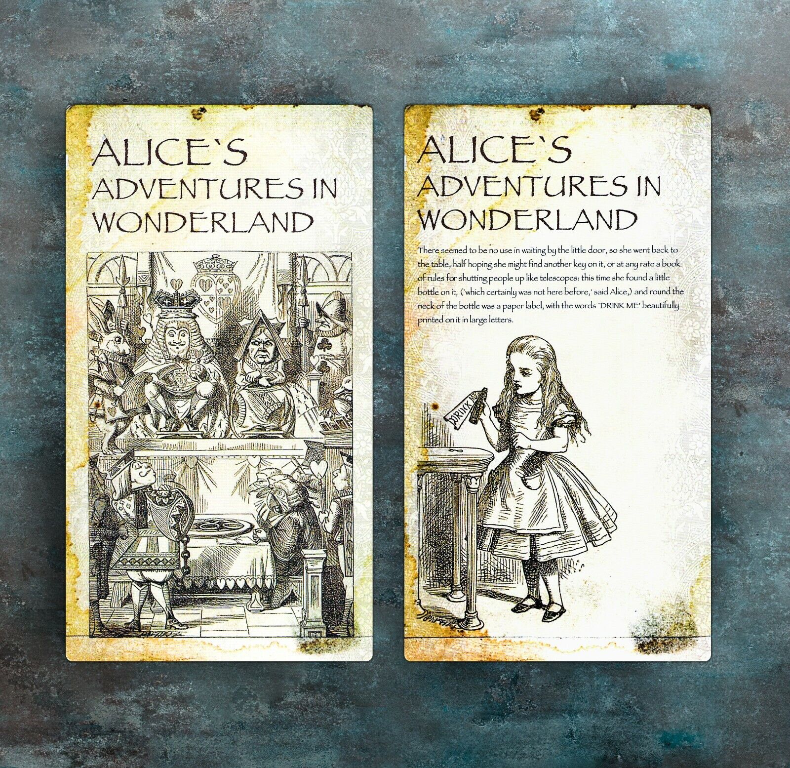 Alice in Wonderland Vintage 10pcs Postcard Set Без бренда - фотография #2