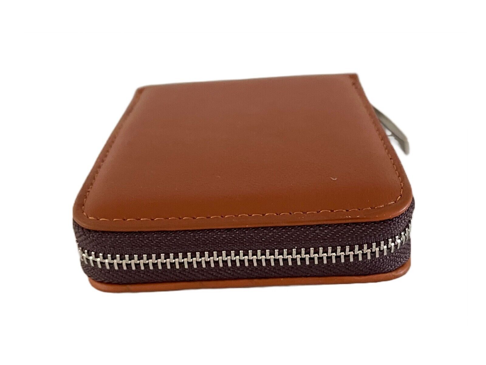 Zippered Wallet ID Credit Card Money Holder Bifold PU Faux Leather Solid Colors. Unbranded R-06 - фотография #4
