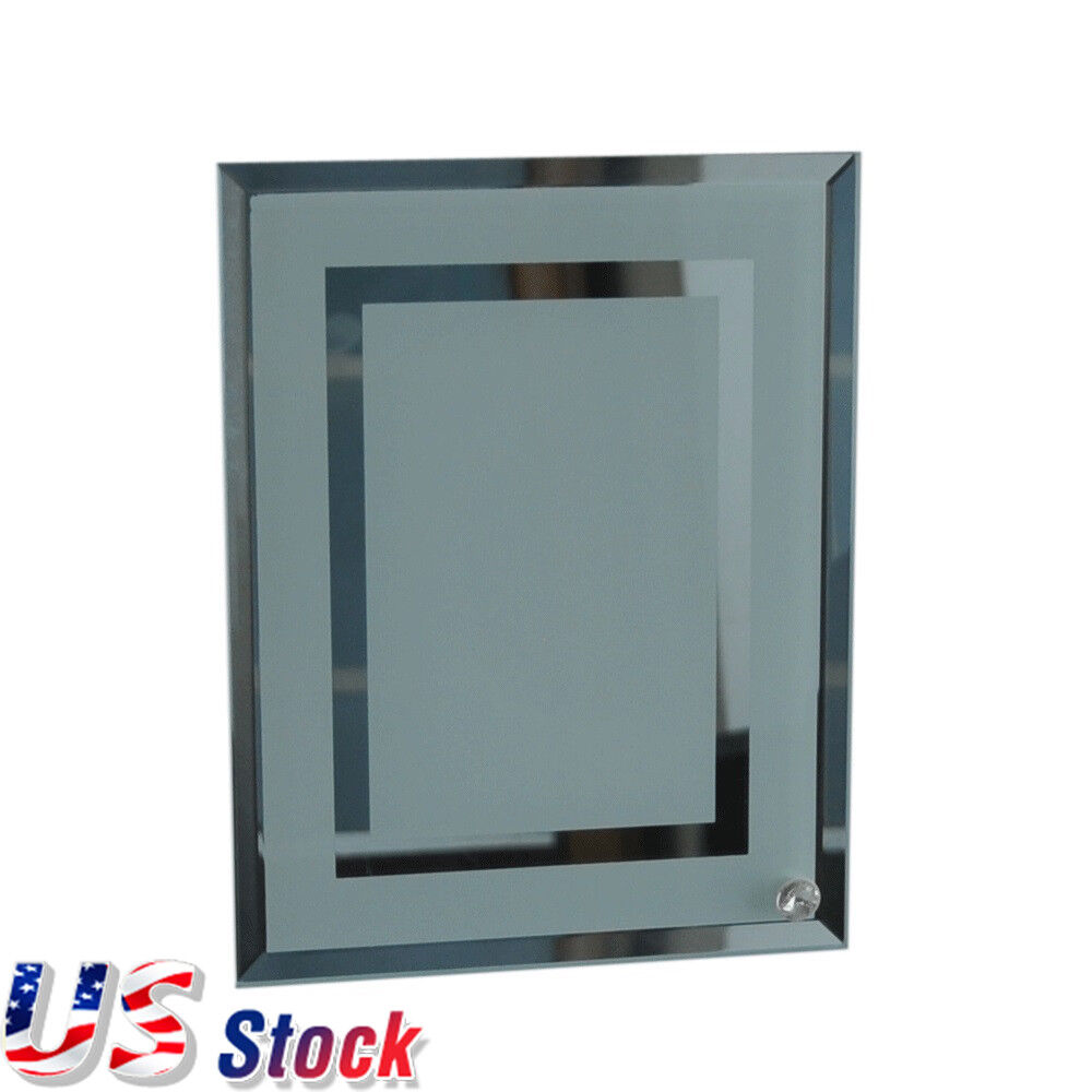 US! 25pcs 9" x 7" Sublimation Blank Glass Photo Frame Double Mirror Border QOMOLANGMA BL04 - фотография #3