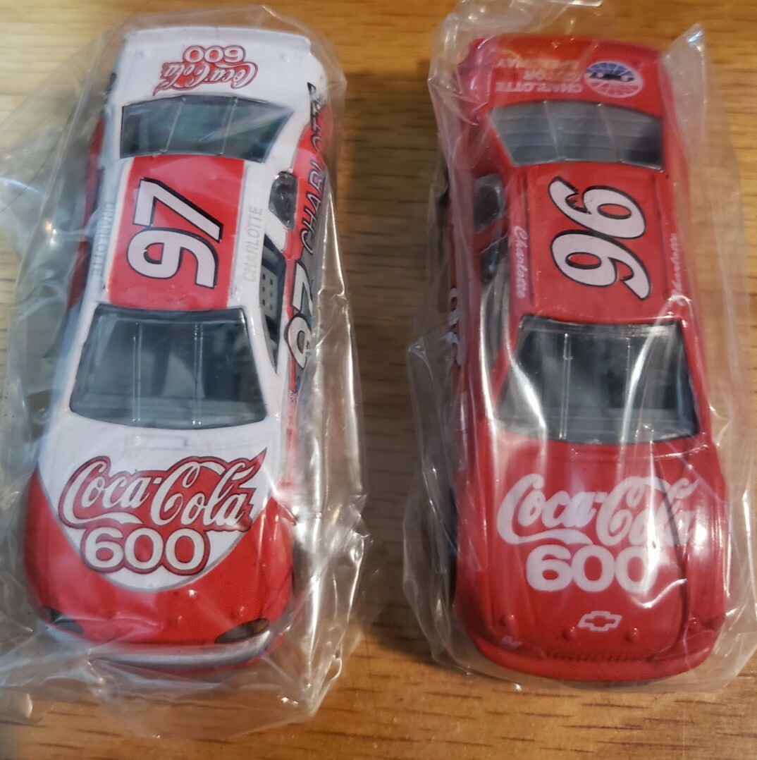 Coca-Cola 600 Program Cars Die Cast Racing Champions 1996, 1997 Racing Champions