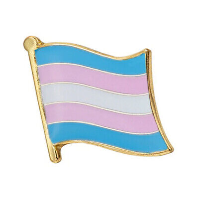 LOT OF 10 TRANSGENDER FLAG PIN 0.5" Trans Pride LGBTQ Hat Jacket Tie Lapel NEW Без бренда - фотография #2