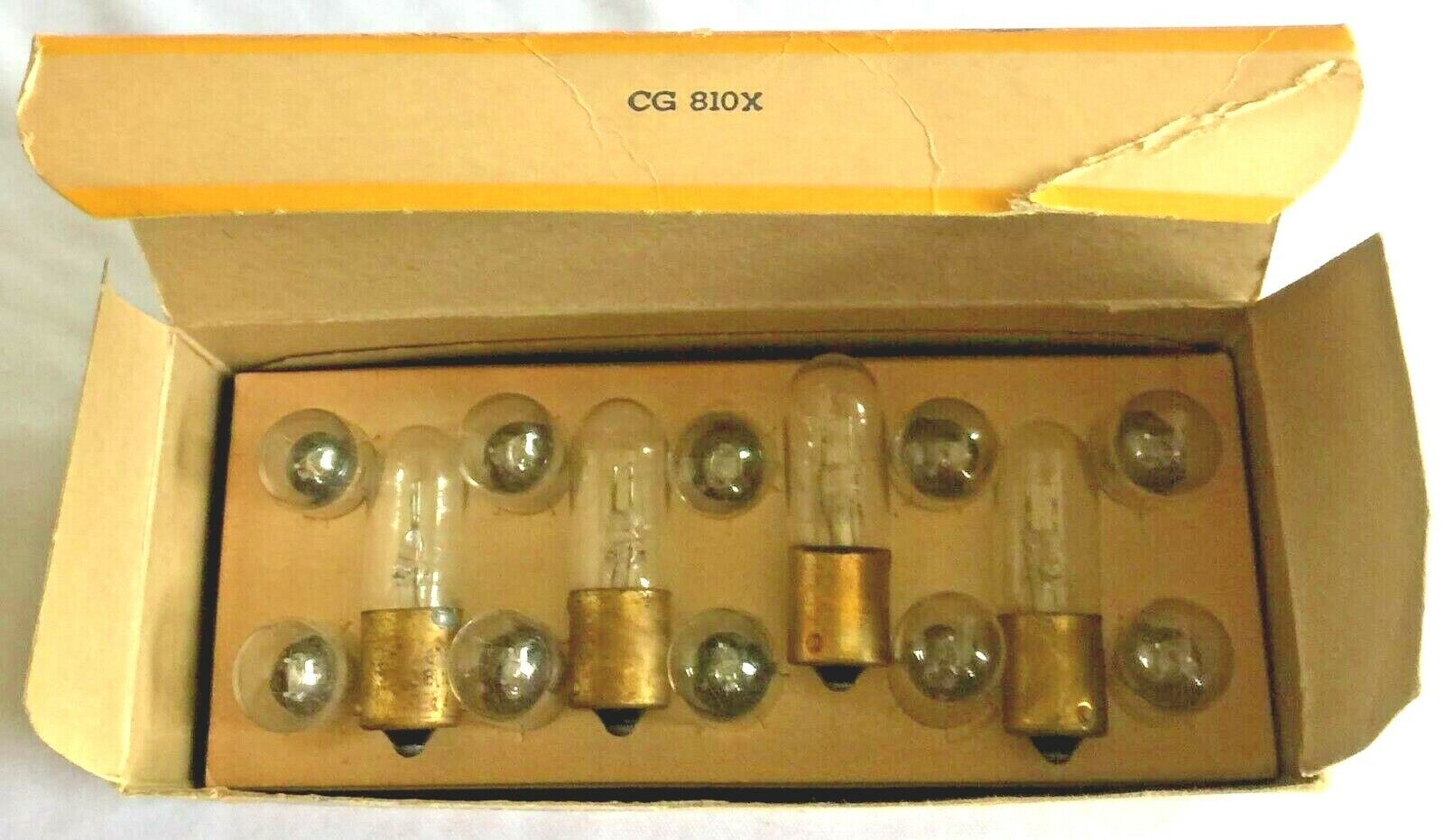 BOX OF 14 G.E. BRD PROJECTOR EXCITER LAMPS : .75A - 4V : NEW OLD STOCK GE