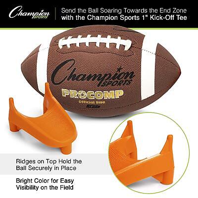 Champion Sports 1 Inch Rubber Kick-Off Tee, Orange (3-Pack) Champion Sports DOES NOT APPLY - фотография #3
