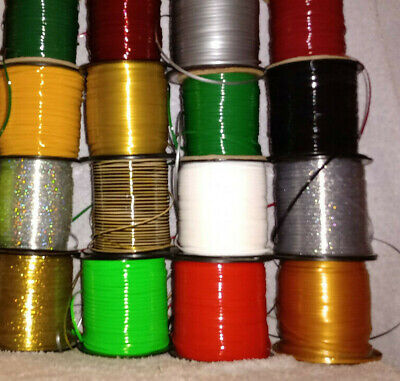 20 XMAS HOLIDAY Colors ~ 4 YDs Each ~ 80 YDs of Rexlace Plastic Lacing Gimp Lace Pepperell RX100 - фотография #5