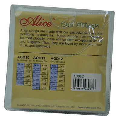 10 Sets AOD12 Strings for 12-string OUD Clear Nylon Silver Plated Copper Alloy Alice Does Not Apply - фотография #3