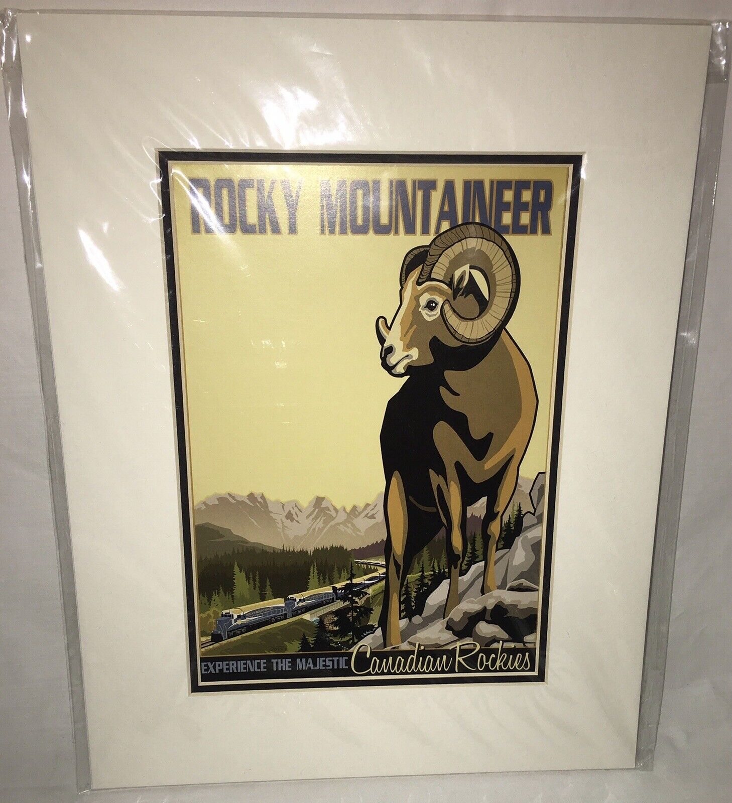 Jode Thompson Rocky Mountaineer Classic Art Print Canadian Rockies RAILROAD Без бренда