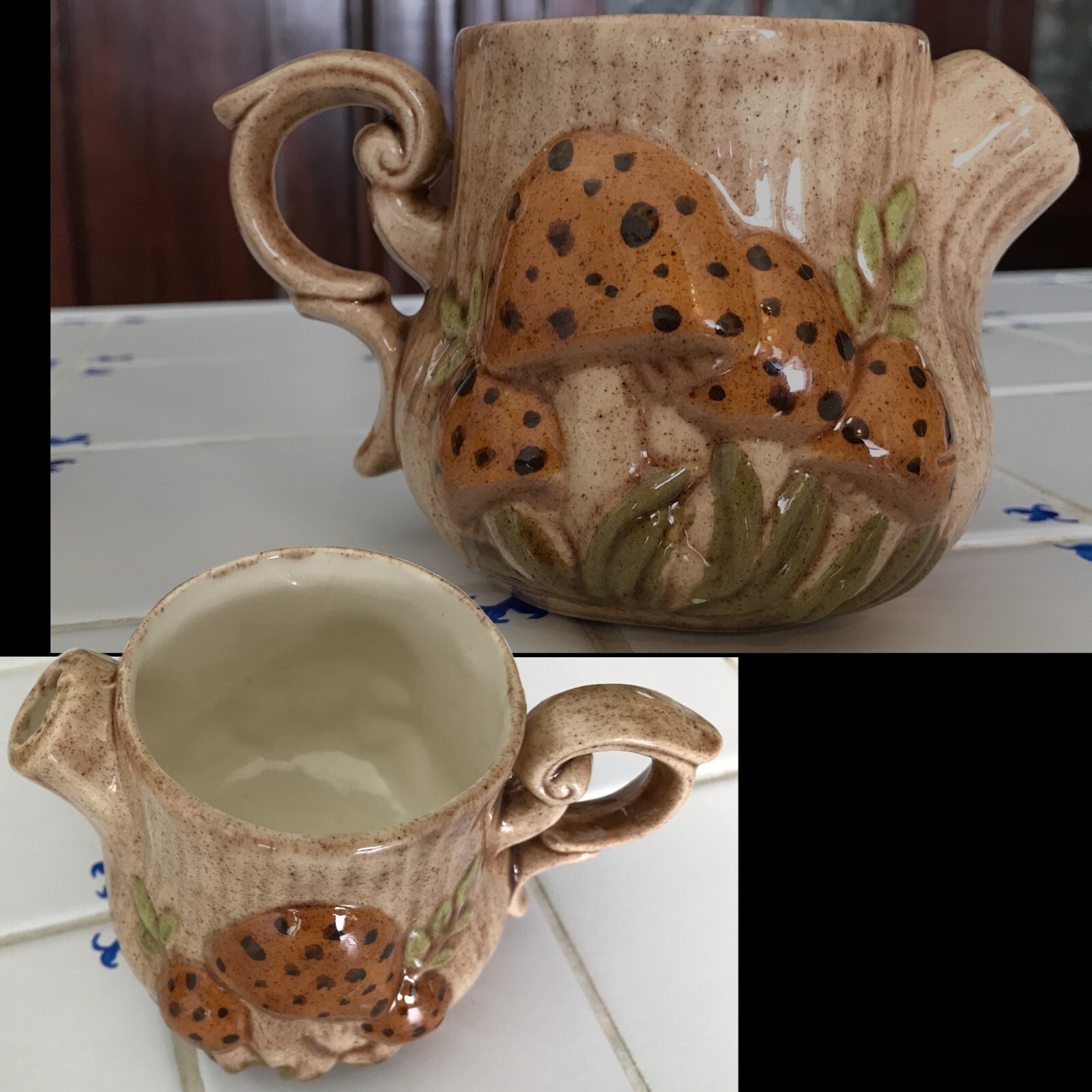 VTG ARNELS MUSHROOM 35 PIECE SET CASSEROLE PLATE BUTTER DISH TEAPOT SOUP BOWL... Без бренда - фотография #18