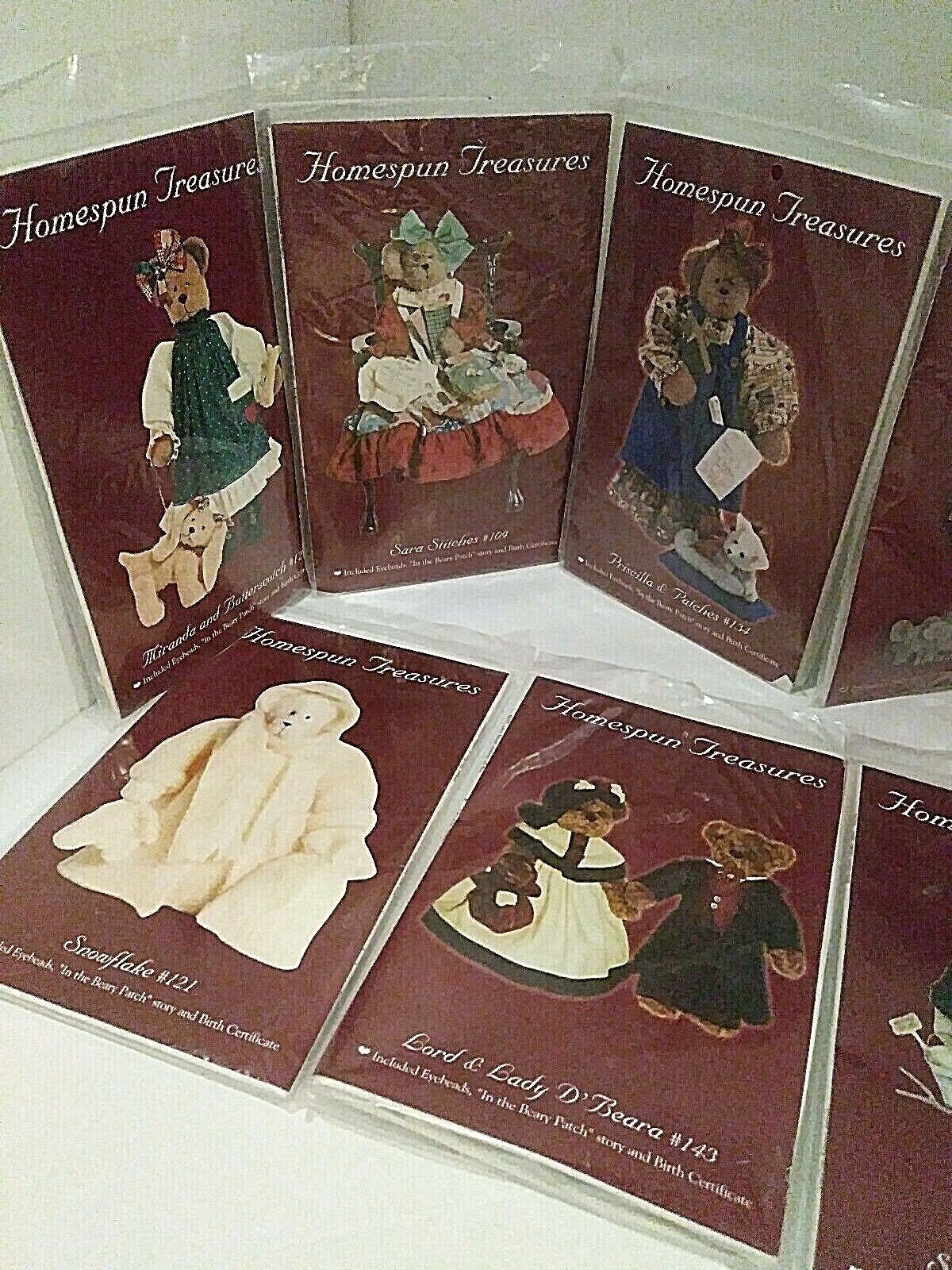 Homespun Treasures Bears Craft Kits "In the berry patch" Complete Lot of 10 New homespun treasures - фотография #2