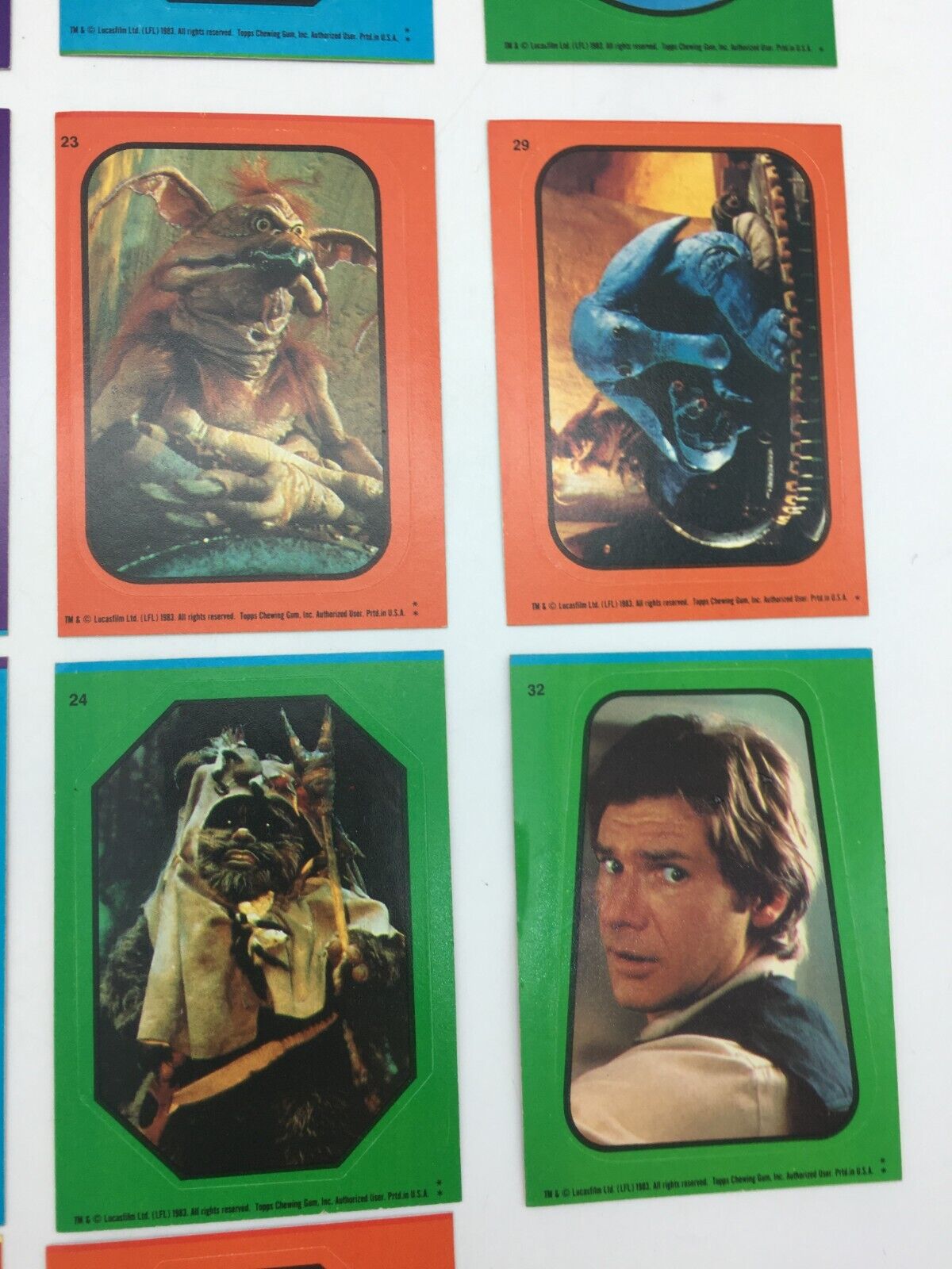1983 Star Wars Return of the Jedi Trading Card Lot (29 Cards)  Topps - фотография #7