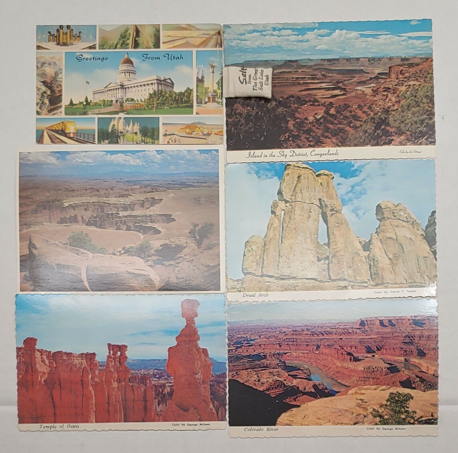 6 Vintage Post Cards From Utah - Assorted Landscape Photos- New Без бренда