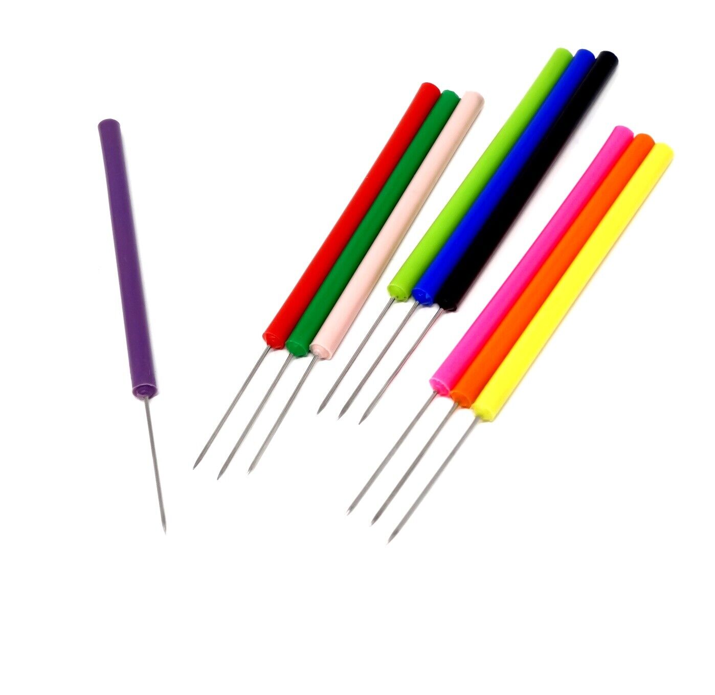 Assorted Multicolor Lab Dissecting Teasing Needles with Plastic Handles 10Pk A2Z SCILAB Does Not Apply - фотография #5