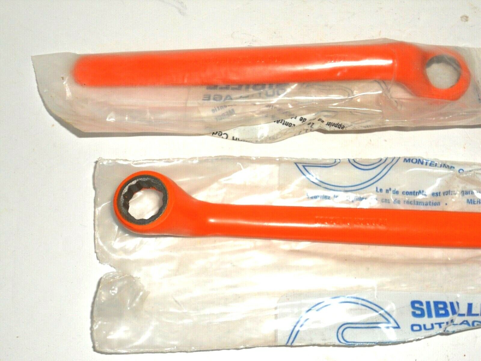MS1116) 2 pcs. SIBILLE 11/16" ELECTRICIANS BOX END WRENCH, Insltd. to 1000 Volts Sibille MS21116 - фотография #3