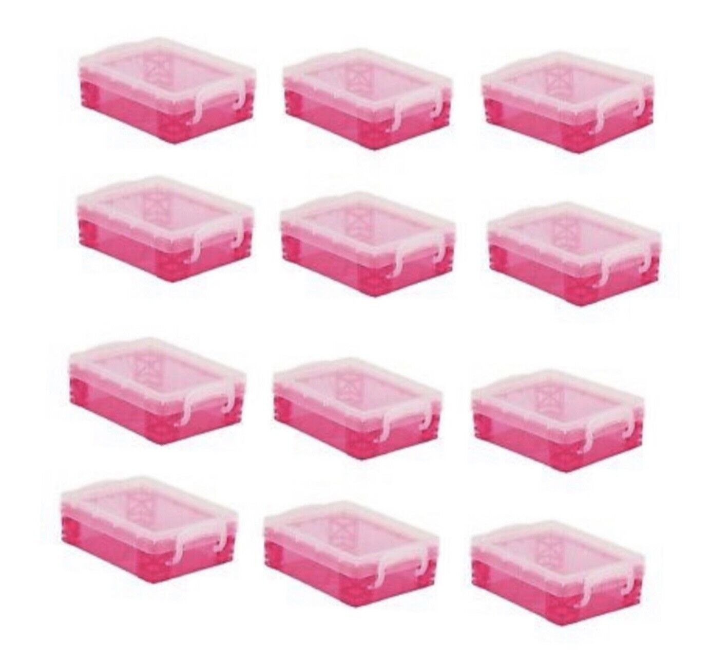 Super Stackers Crayon Boxes PINK 12-Pack NEW Super Stackers