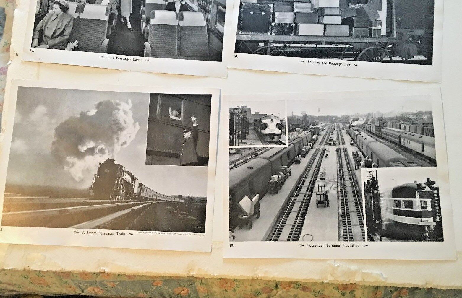 Vintage Black & White Locomotive Prints Set of 14 prints Без бренда - фотография #3