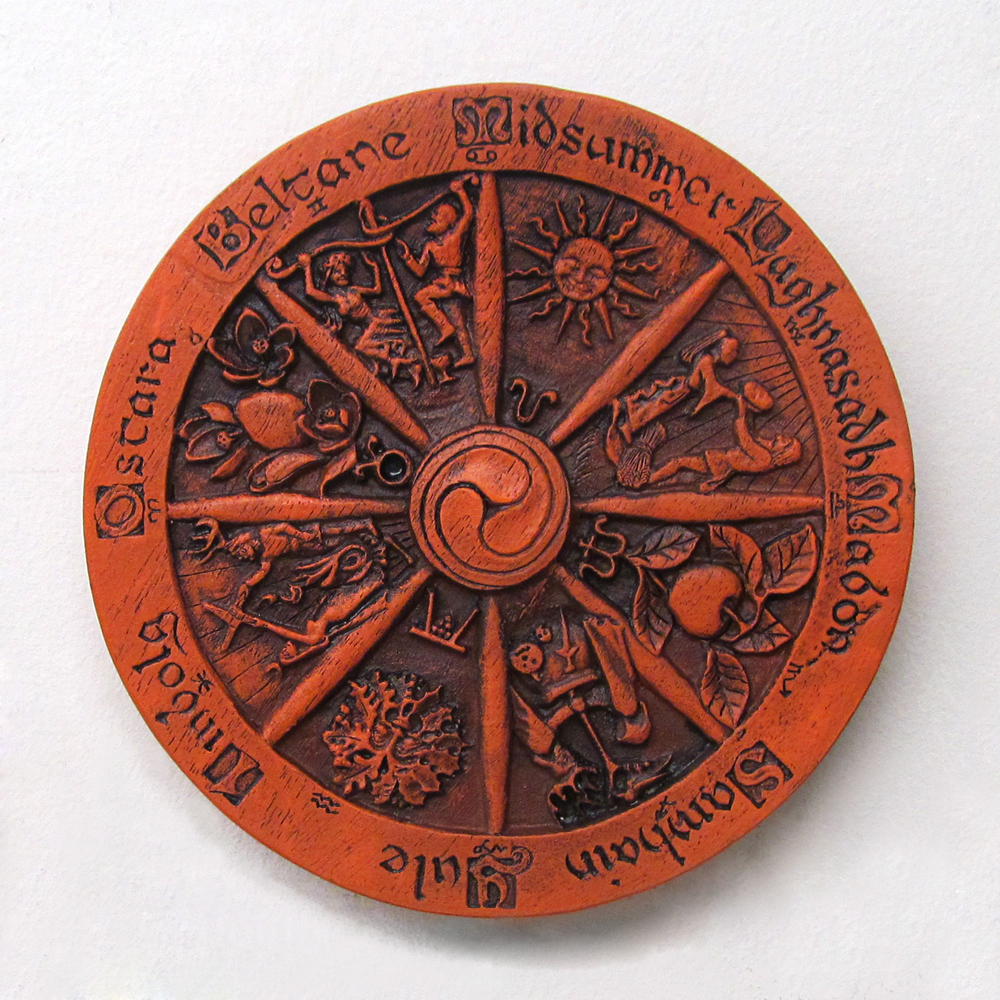 Small Wheel of the Year Plaque - Dryad Design - Wiccan Pagan Sabbats Wall Decor Dryad Design - фотография #4