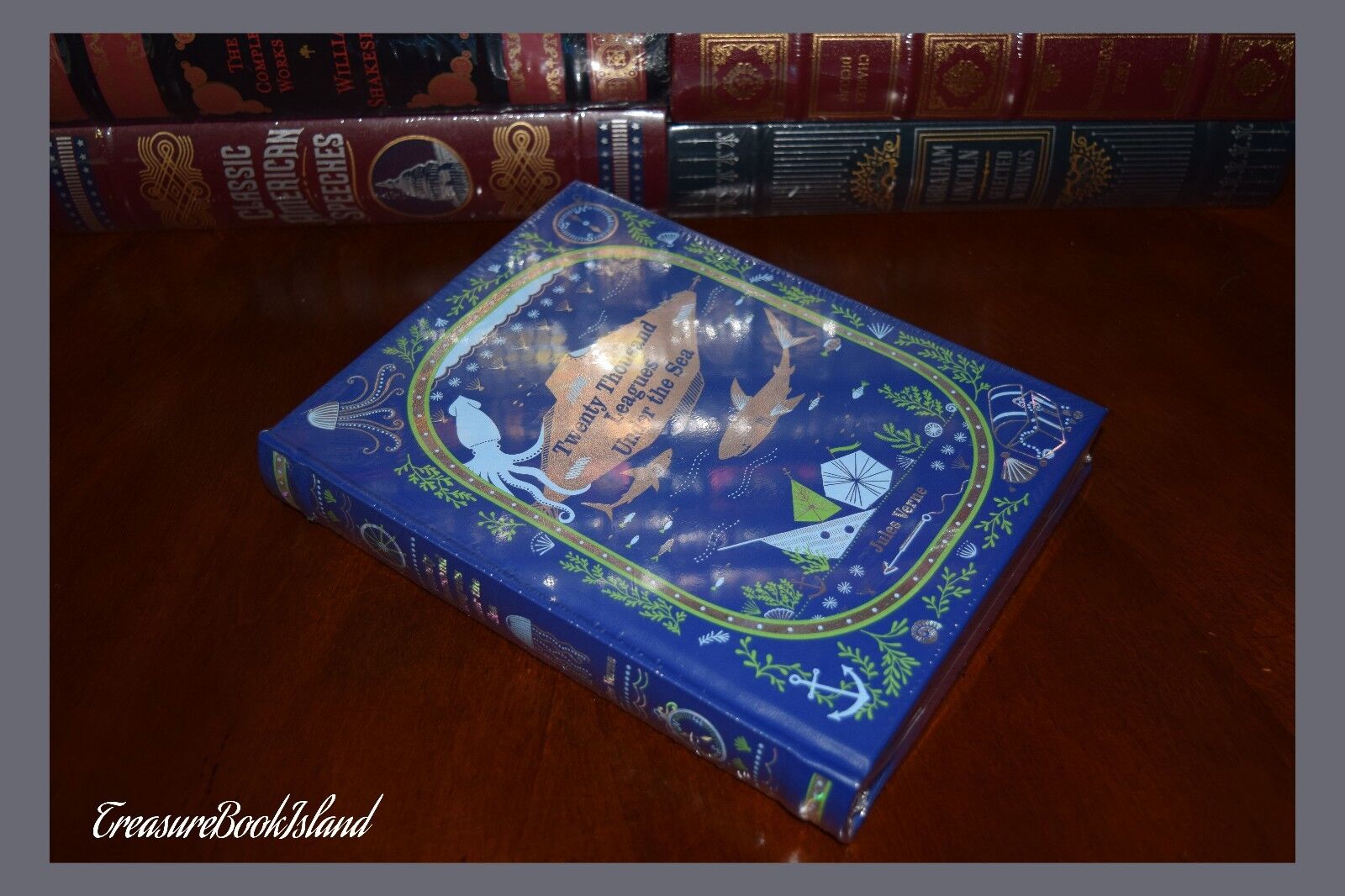 Twenty Thousand Leagues Under the Sea by Jules Verne New Sealed Leather Bound Ed Без бренда - фотография #5