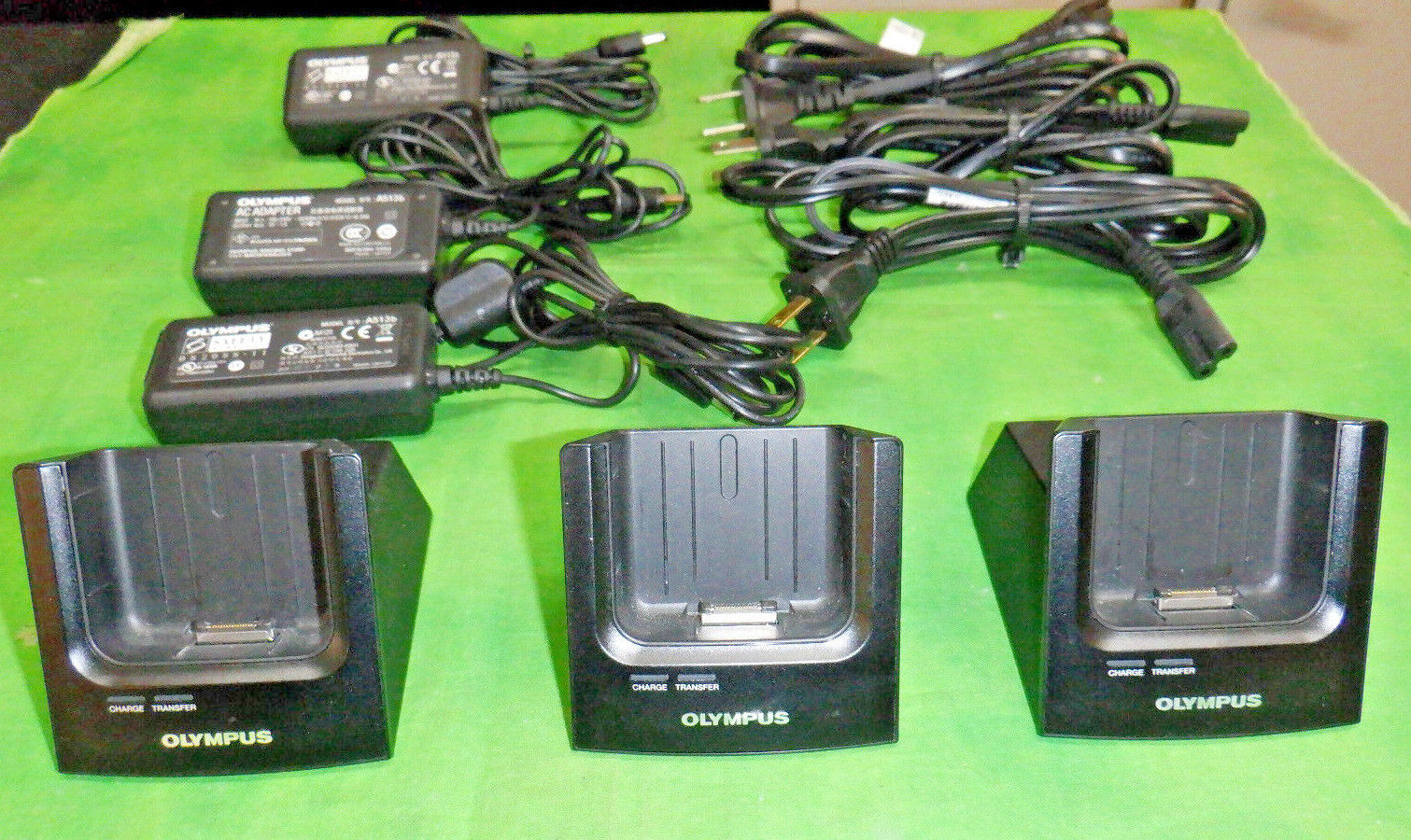 Olympus CR10 USB Cradle Dock 5V AC Adapter A513b for DS5000 DS-5000iD   LOT OF 3 OLYMPUS CR10