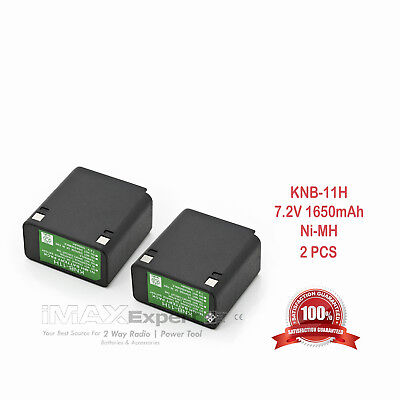 2x 1650mAh Ni-Mh KNB-11A Battery for KENWOOD TK-250 TK-255 TK-350 TK-355 TK-353N Generic DOES NOT APPLY