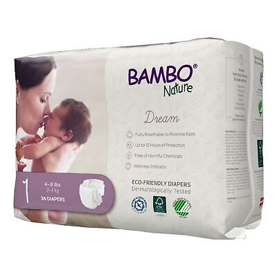 Bambo Nature Baby Baby Diaper Size 1 4 to 9 lbs. 1000016923 108 Ct Bambo Nature 1000016923 - фотография #4