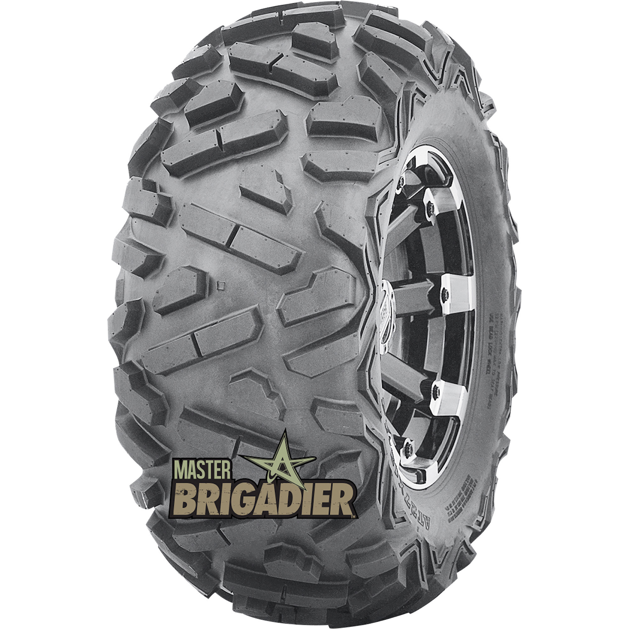 MASTER Brigadier ATV/UTV Tire, 25 x 10.00-12, Model# 540610 Без бренда 3998486