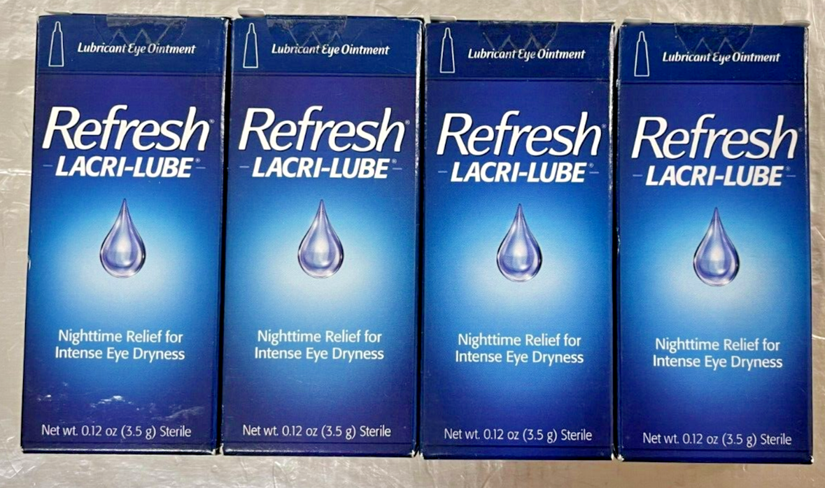 REFRESH LACRI-LUBE -Lubricant Eye Ointment, Exp 4/2024 or Later, Free Shipping REFRESH
