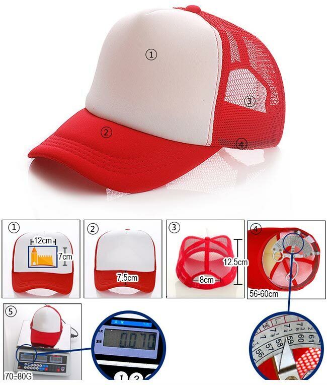 US Stock 10pcs Polyester Mesh Baseball Cap Hat Gray for Sublimation Printing QOMOLANGMA 0163002104806 - фотография #8