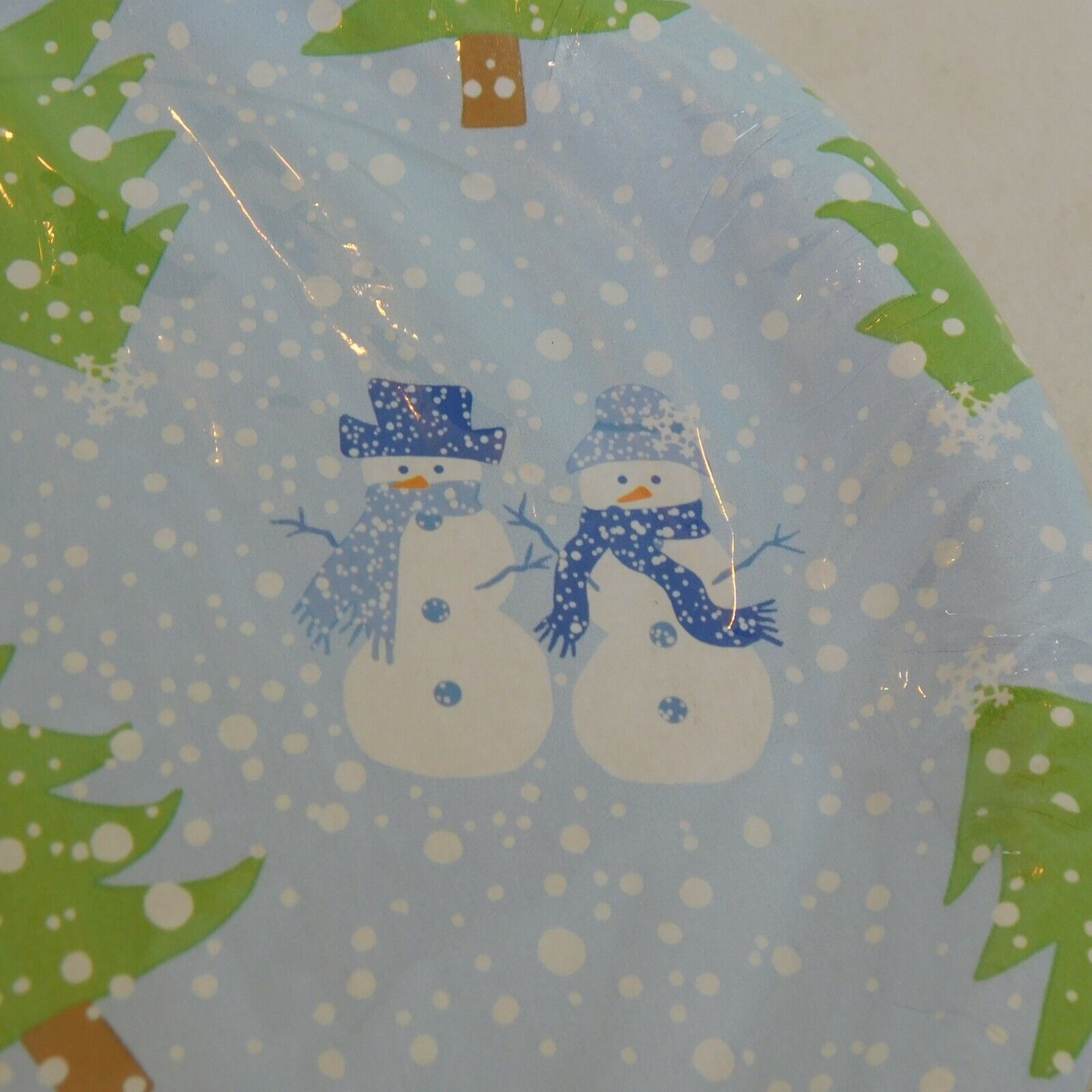 Winter Snowman Trees Lot of 2 Christmas Party Paper Plates 12 Count Each 6-3/4" TARGET Does Not Apply - фотография #3