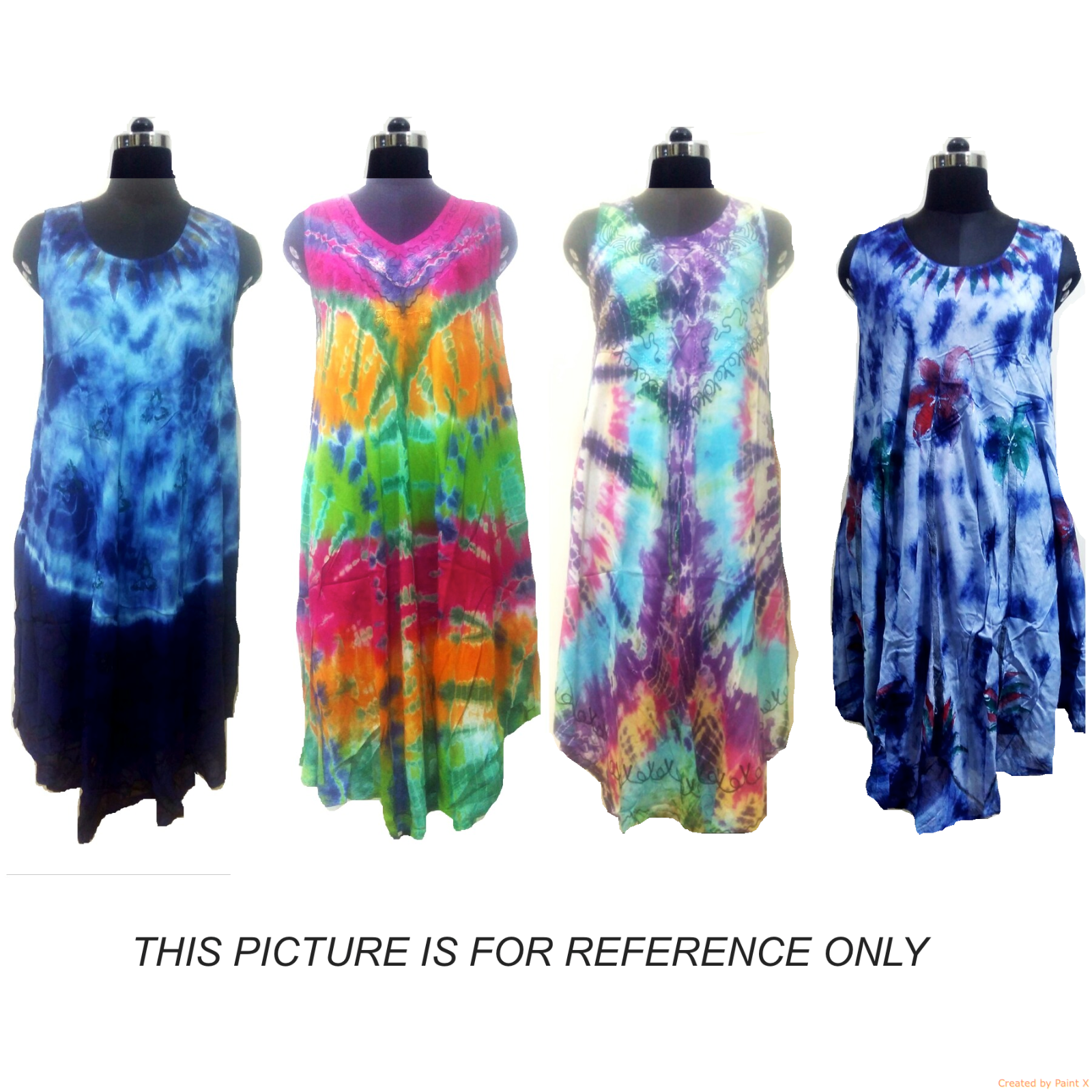 Wholesale Lot 20 Pc Hippie Boho Tunic Sundress Indian Multi Tie Dye Beach Dress Unbranded - фотография #4