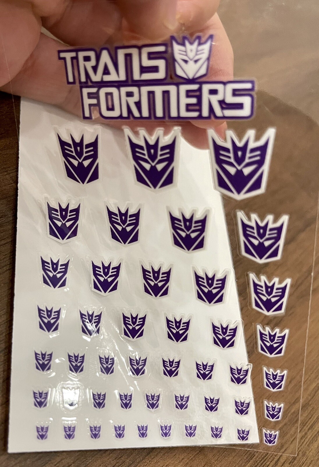Transformers Decals Stickers - White Border Decepticon Only - Premium Quality Без бренда - фотография #2