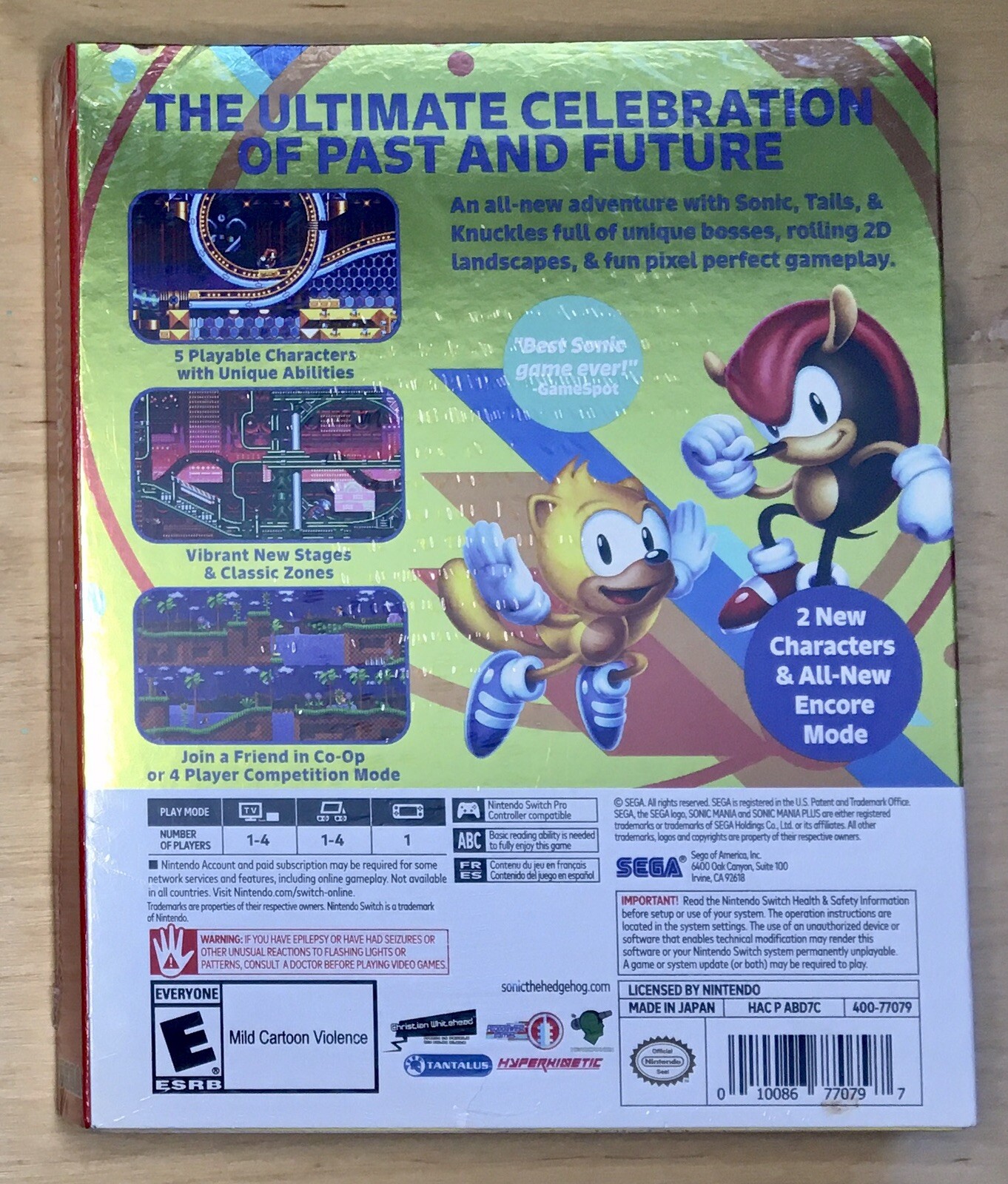 Sonic Mania Plus Nintendo Switch with Art Book! Brand New Factory Sealed Без бренда - фотография #4