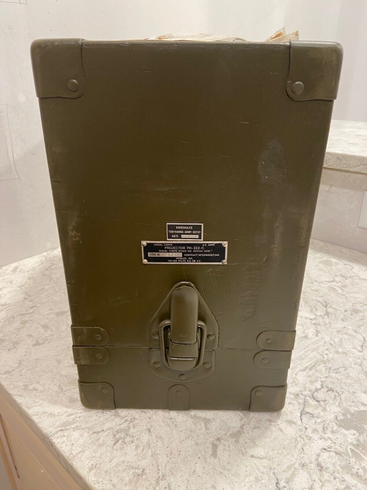 NOS US Army Projector PH-222-C AP-9 w/ Case, Box, & Manuals Tobyhanna Depot Без бренда - фотография #6