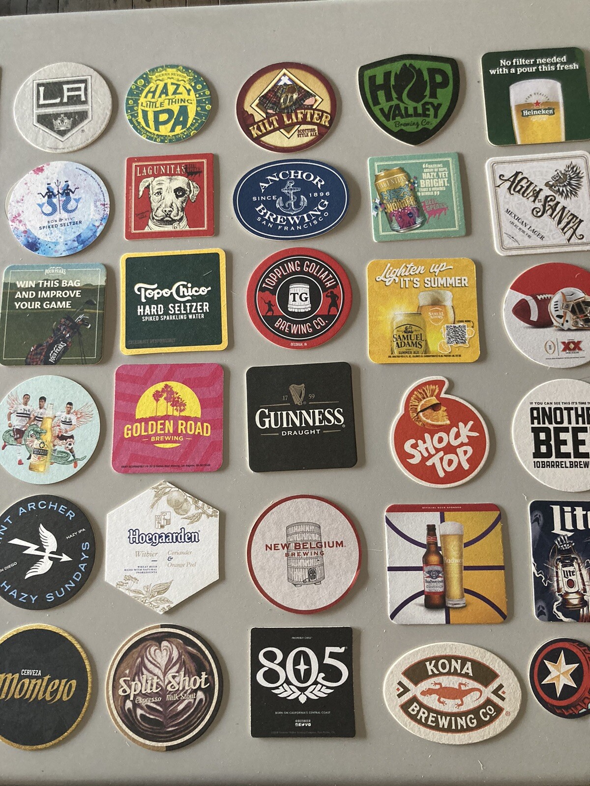 60 Beer Bar Coasters Pint Glass mat coaster Craft Domestic Import Lot A Unique Coors - фотография #4