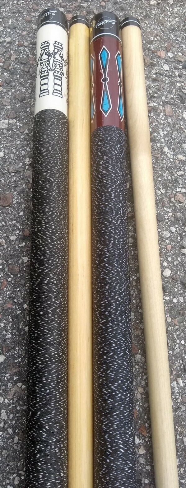 President Wood Pool Cue Stick Lot Of 2 Two Piece Billiards Repair As Is President Does Not Apply - фотография #8