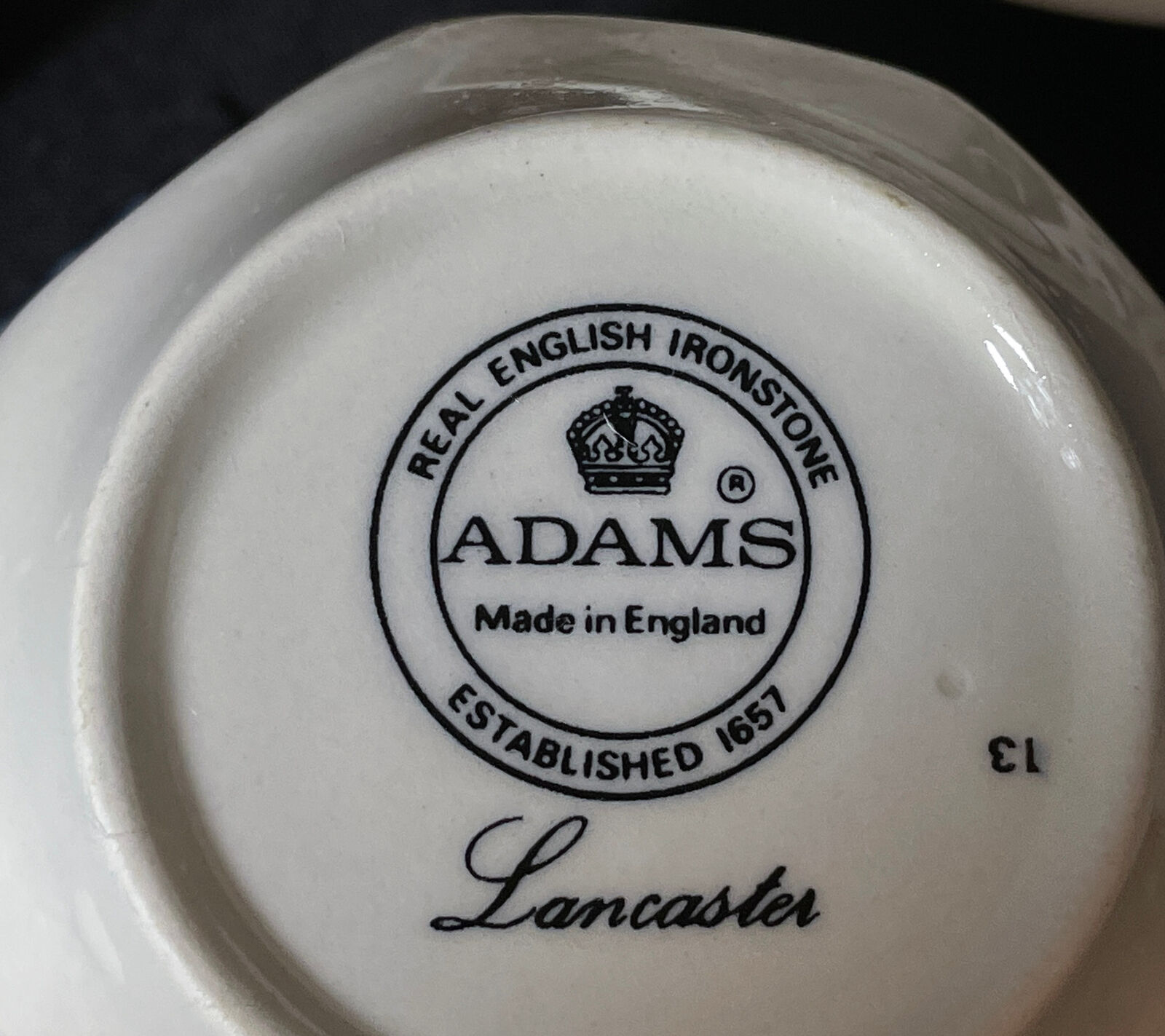 Adams Lancaster Real English Stoneware 4 Coffee Tea Cups + Saucers (8 PC) Adams Does Not Apply - фотография #3